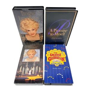 Mary Kay Ash VHS Lot of 4 Thinking Like A Woman Seminar 95 97 Promise To Myself